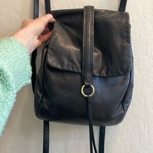 Hono leather small backpack